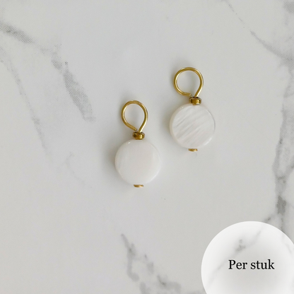 Mix & match bedel met ronde schelpkraal goudkleur