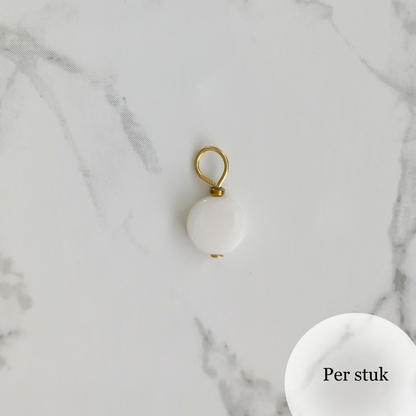 Mix & match bedel met ronde schelpkraal goudkleur