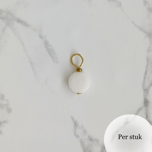 Mix & match bedel met ronde schelpkraal goudkleur