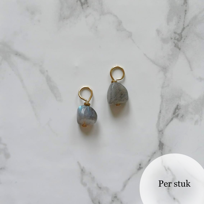 Mix & match bedel met grijze Labradoriet goudkleur