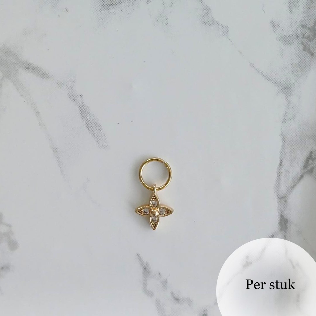 Mix & Match bedel met fijne zirkonia bloem