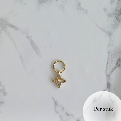 Mix & Match bedel met fijne zirkonia bloem