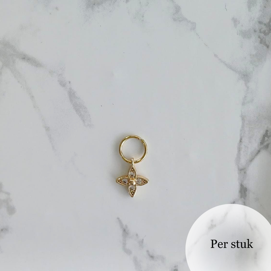 Mix & Match bedel met fijne zirkonia bloem