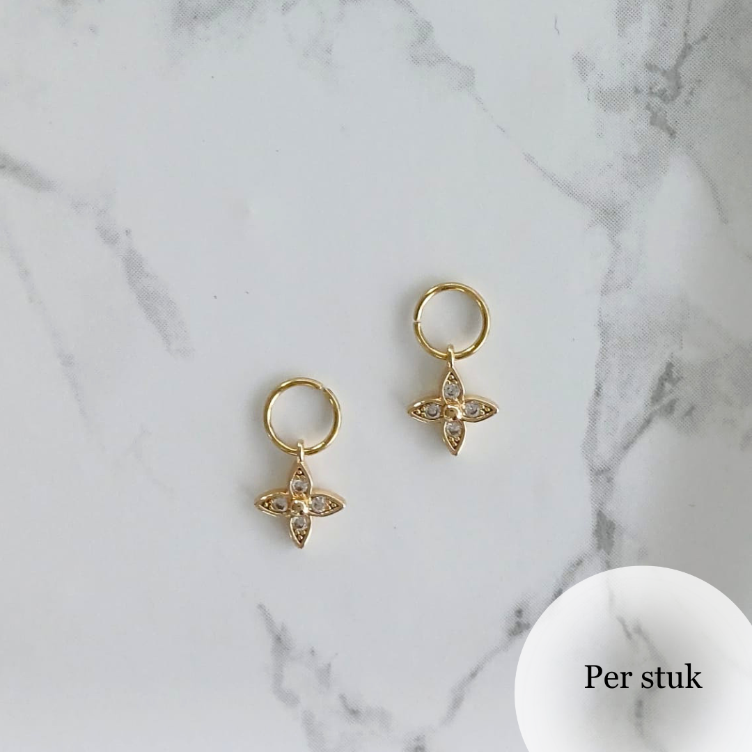 Mix & Match bedel met fijne zirkonia bloem