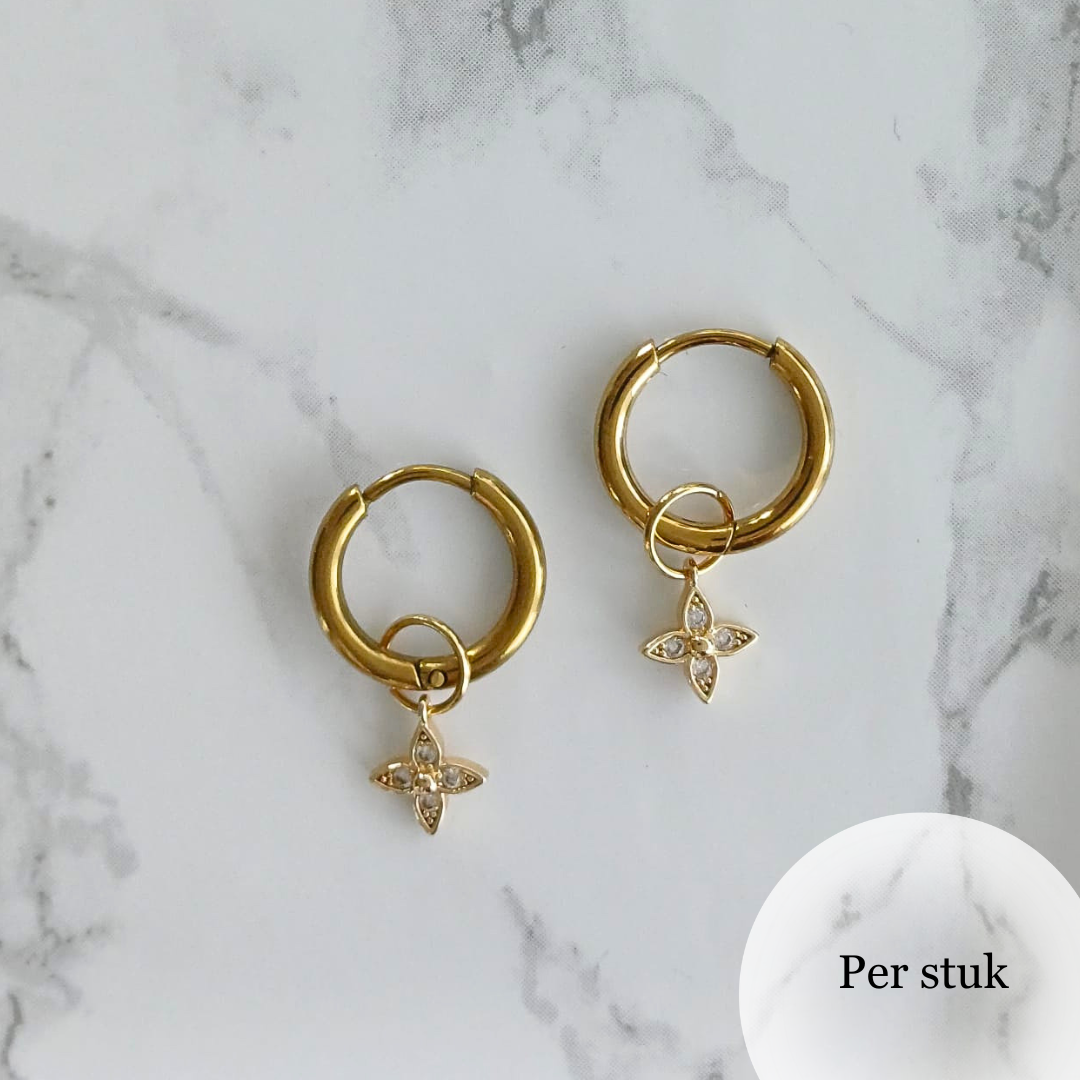 Mix & Match bedel met fijne zirkonia bloem