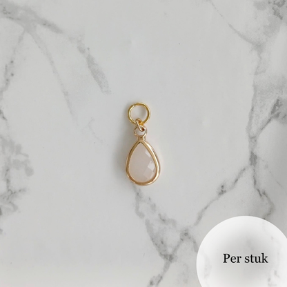 Mix & match witte facetbedel druppel