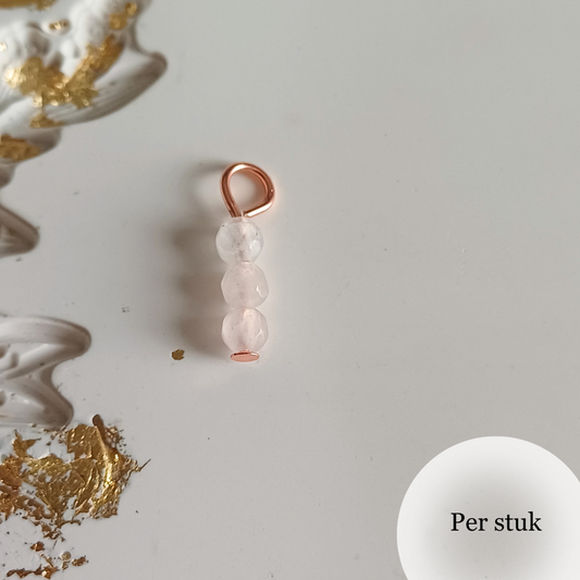 Mix & match bedels met witroze melkkwarts rosé goudkleur