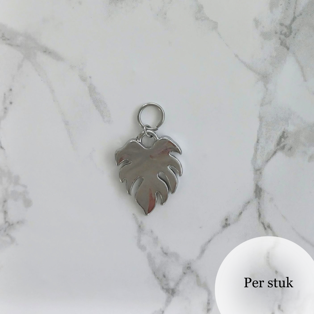 Mix & match RVS bedel blad zilverkleurig