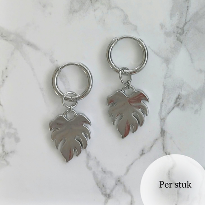 Mix & match RVS bedel blad zilverkleurig