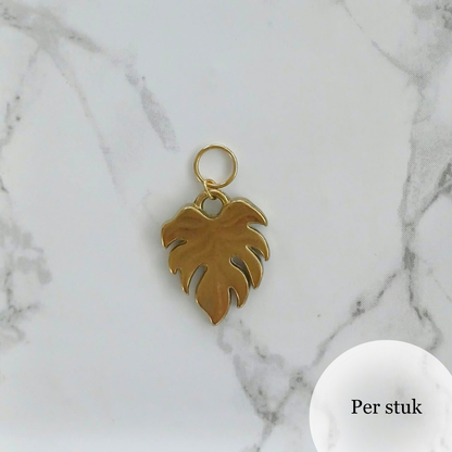 Mix & match RVS bedel blad goudkleurig
