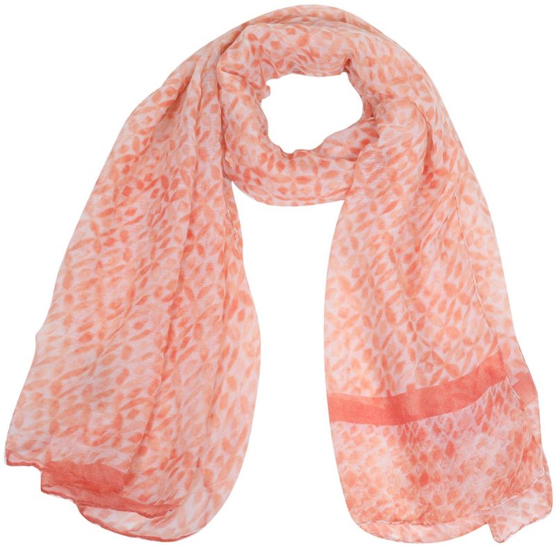 Sjaal roze met ruitpatroon