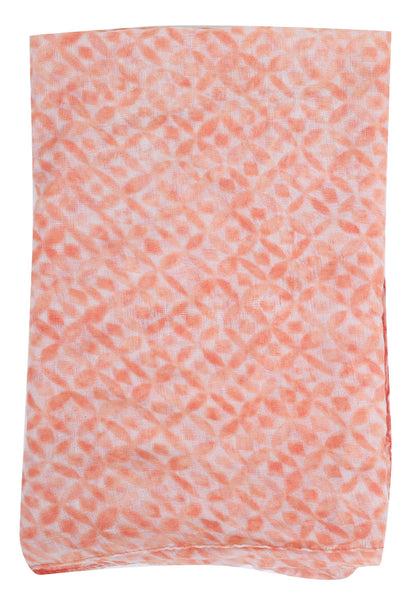 Sjaal roze met ruitpatroon