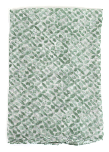 Sjaal groen met ruitpatroon