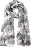 Sjaal met bladpatroon
