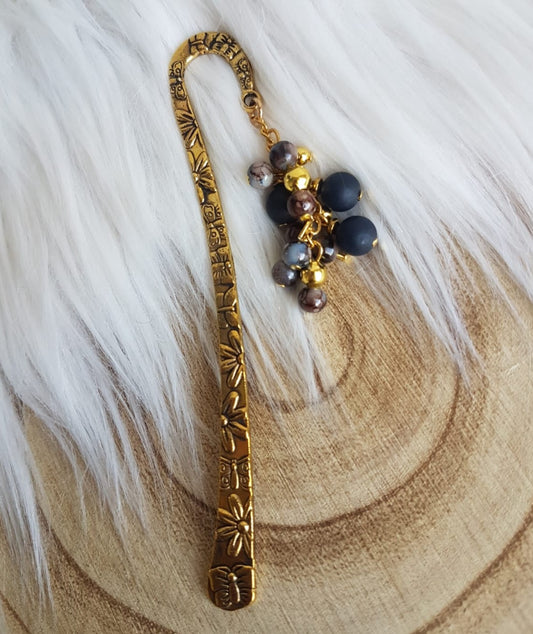 Bookmark with dark blue Quartz