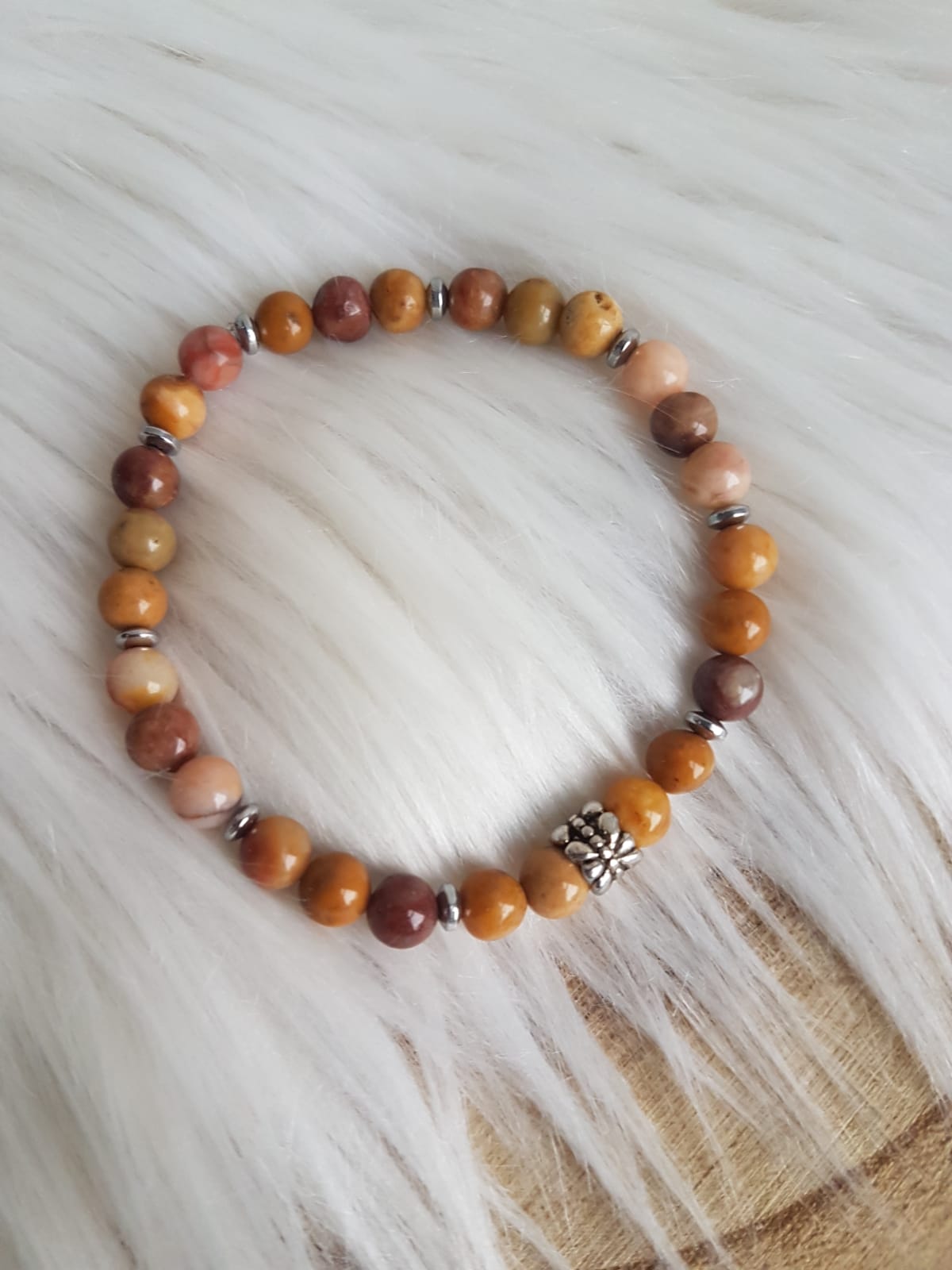 Bead bracelet with York Stone