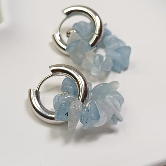 Creoles with bows made of Zirconia (silver)