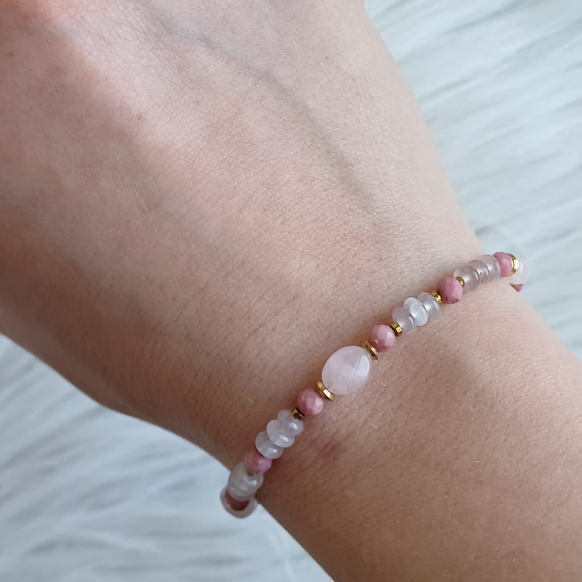 CreEZions armband met Rozenkwarts
