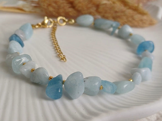 Armband met Aquamarijn
