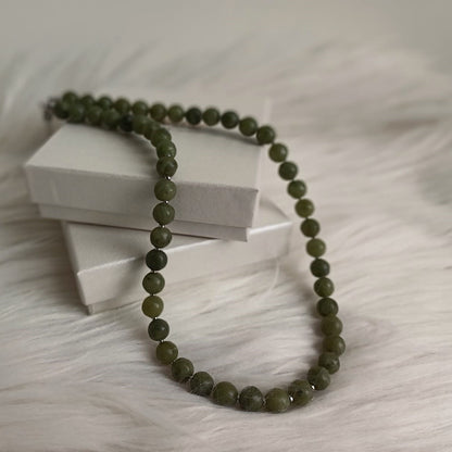 CreEZions ketting met groene Jade