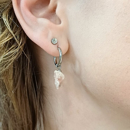 Oorringen zilver RVS