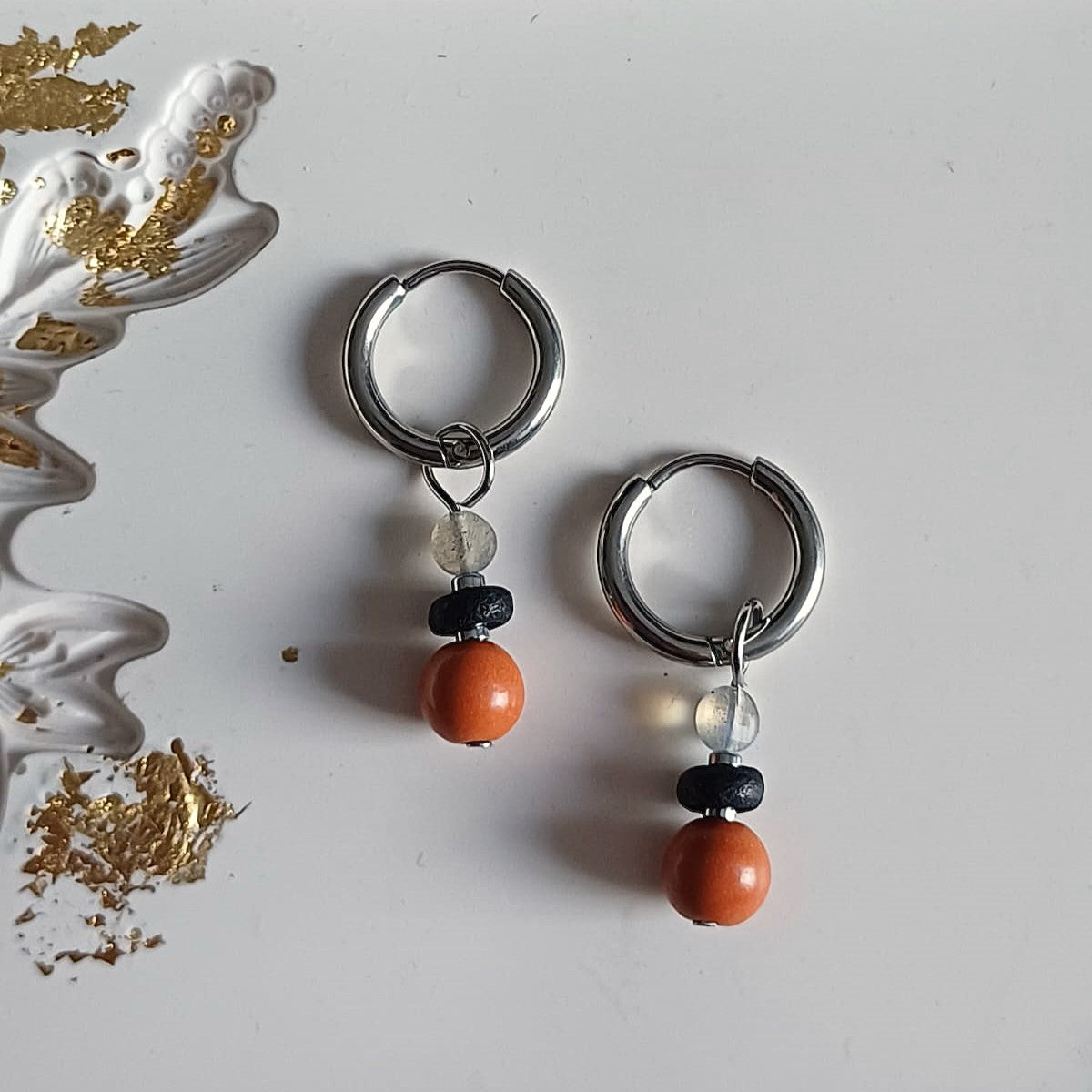 Mix & match bedel met labradoriet, kokos en sunstone