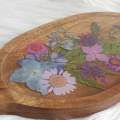 Houten schaaltje bladvorm