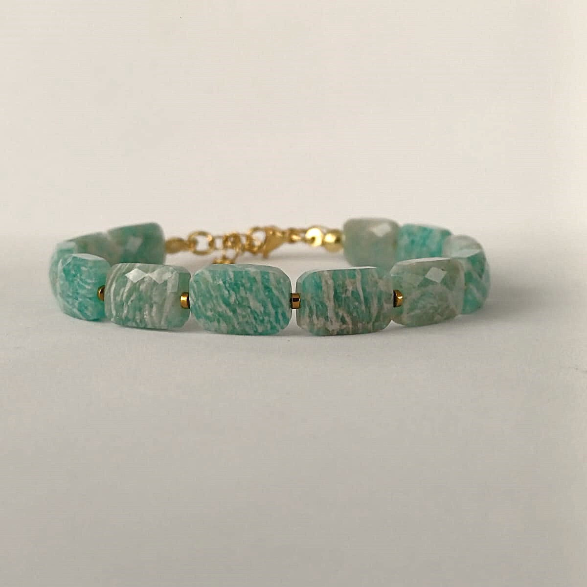 CreEZions dames armband met amazoniet