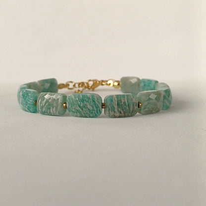 CreEZions dames armband met amazoniet