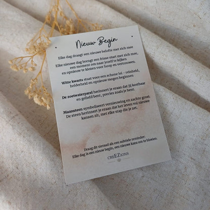 Nieuw Begin – Armband met Maansteen, Witte Kwarts & Zoetwaterparel