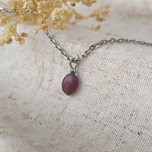 Faith over Fear - Ketting met Amethist