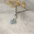 Levend Water - Ketting met blauwe Kwarts & Bergkristal