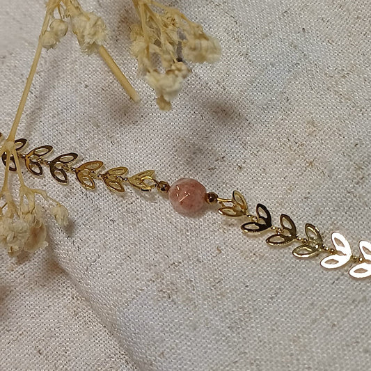 CreEZions zonnesteen armband met RVS jasseron