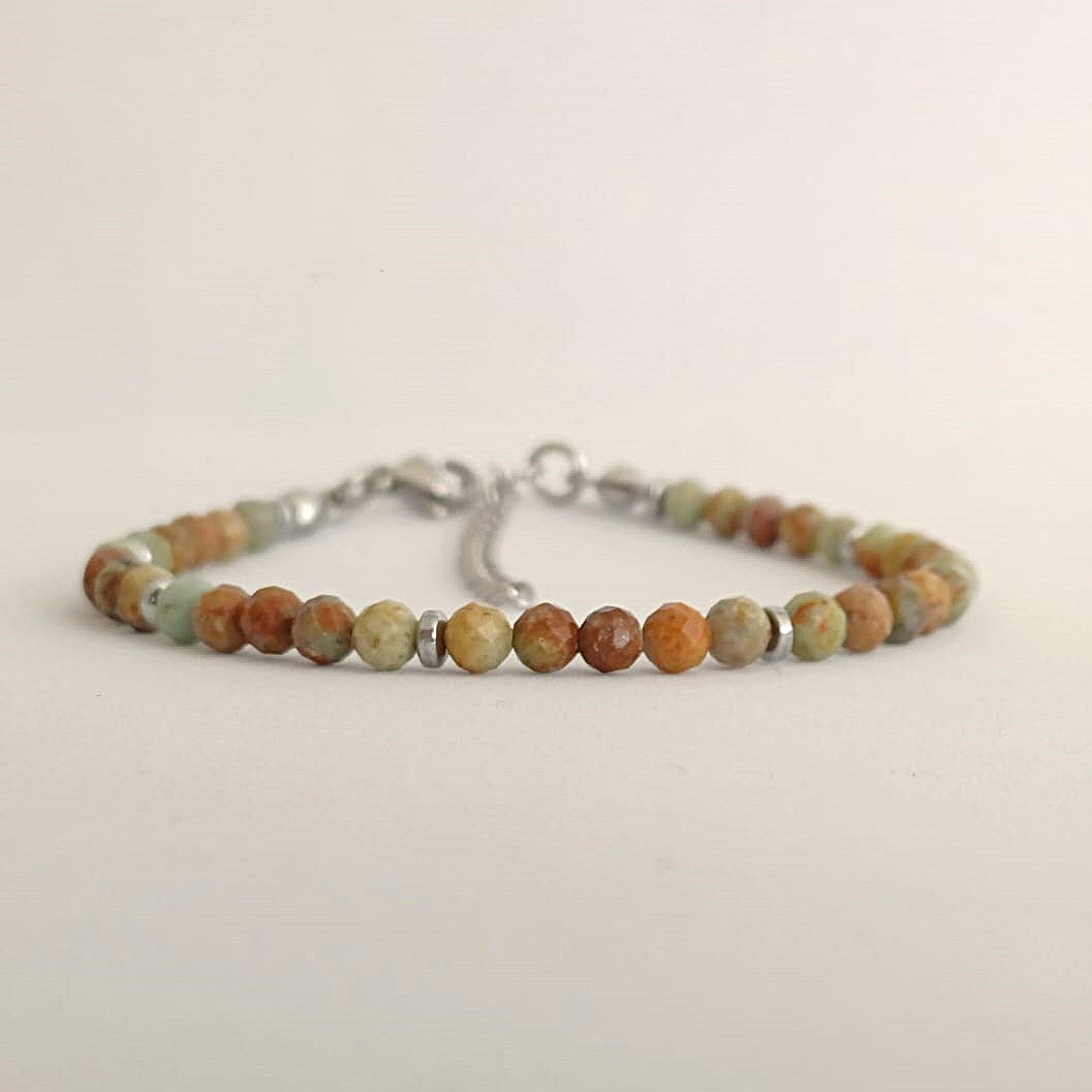 Armband met chrysocolla kralen