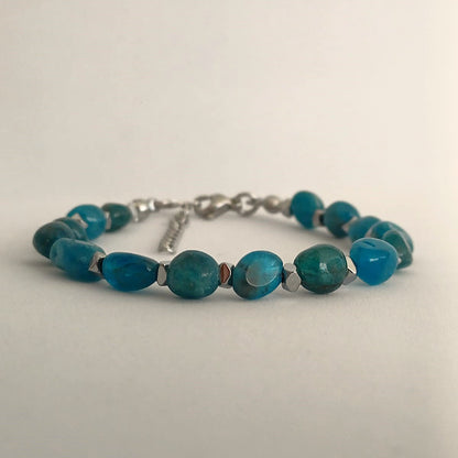 Apatiet armband met frisse blauwgroene tinten