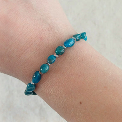 Apatiet armband met frisse blauwgroene tinten