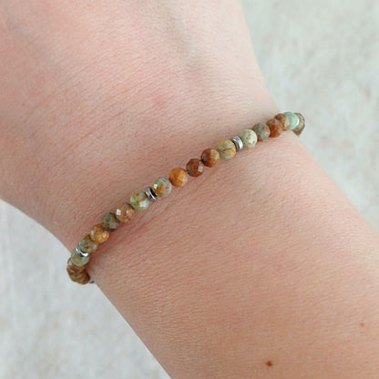 Armband met chrysocolla kralen