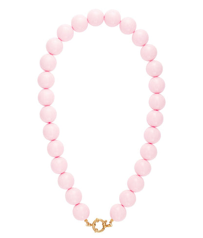 CreEZions trendy kralen ketting roze kralen klein