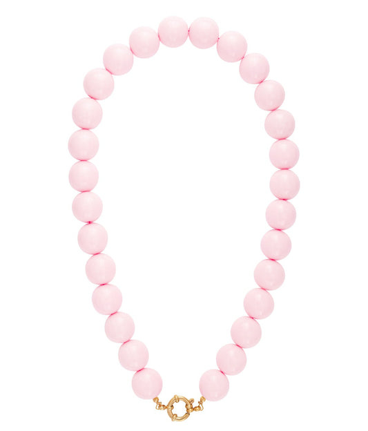 CreEZions trendy kralen ketting roze kralen klein