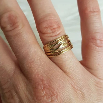 Gelaagde ring (goud)